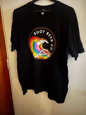 Bella Canvas Black T‑Shirt with Multicolor Graphic